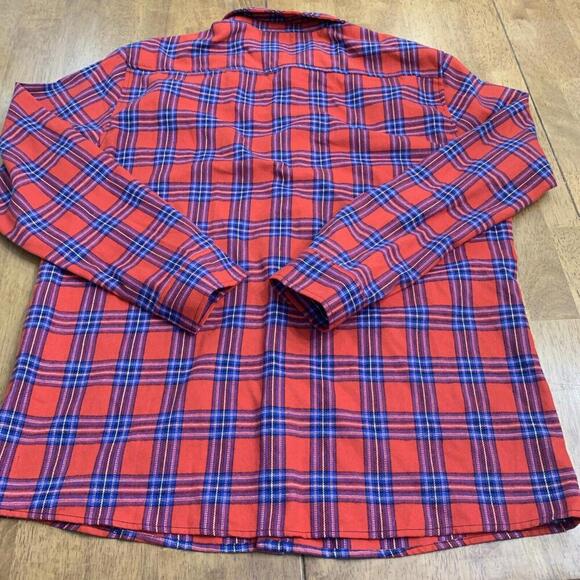 NWOT Angry Orchard Hard Cider Red Plaid Flannel Shirt Long Sleeve Men's Size XL​ - Picture 5 of 5